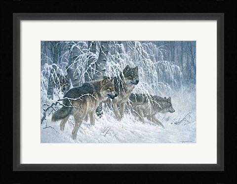 Framed Edge of Winter (detail) Print