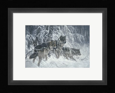 Framed Edge of Winter (detail) Print