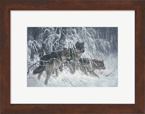 Framed Edge of Winter (detail) Print