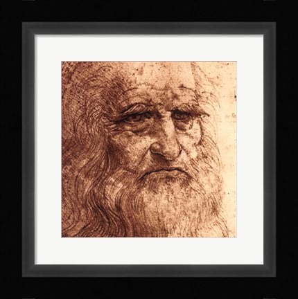 Framed Self Portrait (detail) Print