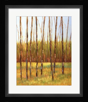 Framed Tall Trees I (left) Print