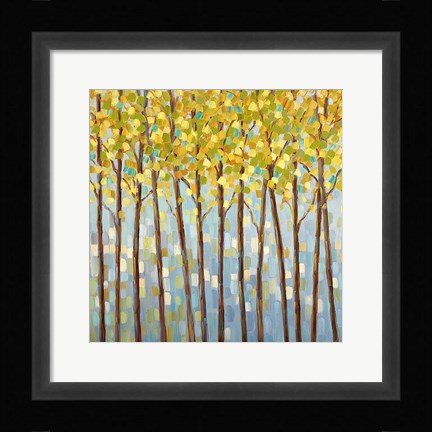 Framed Glistening Tree Tops Print