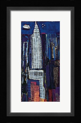 Framed New York Skyline Print