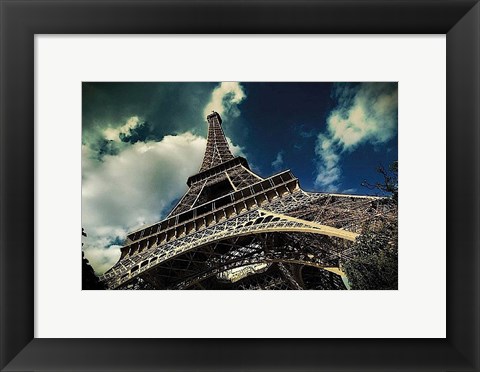 Framed Eiffel Tower (horizontal) Print