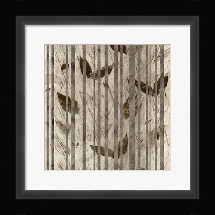 Framed Fluttering Leaves Print