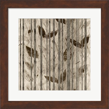 Framed Fluttering Leaves Print