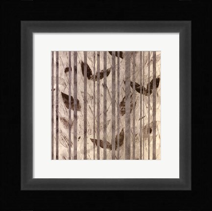 Framed Fluttering Leaves Print
