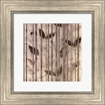 Framed Fluttering Leaves Print