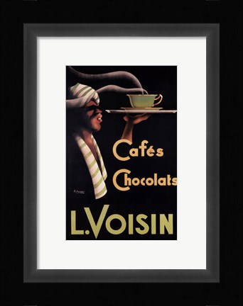 Framed L. Voisin Cafes &amp; Chocolats, 1935 Print