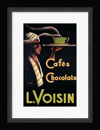 Framed L. Voisin Cafes &amp; Chocolats, 1935 Print