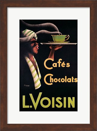 Framed L. Voisin Cafes &amp; Chocolats, 1935 Print