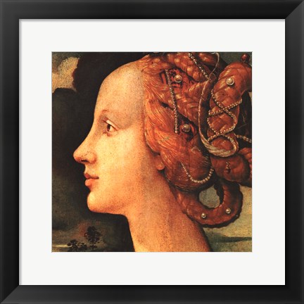 Framed Portrait of Simonetta Vespucci (detail) Print