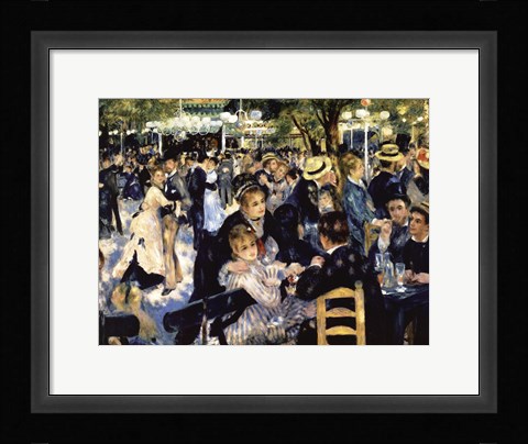 Framed Le Moulin de la Galette 1876 Print