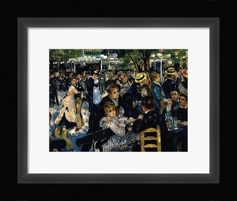 Framed Le Moulin de la Galette 1876 Print
