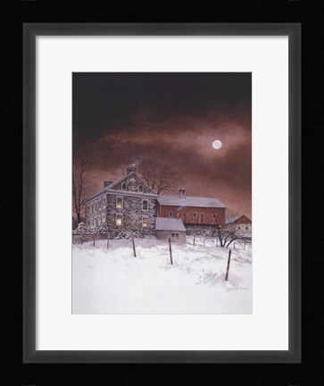 Framed Oley White Print