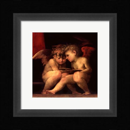 Framed Madonna Enthroned with 4 Saints, 1518 (detail) Print