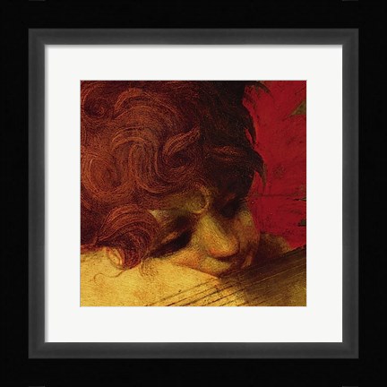 Framed Musical Angel (detail) Print