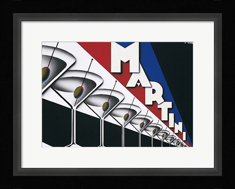 Framed Martini Print