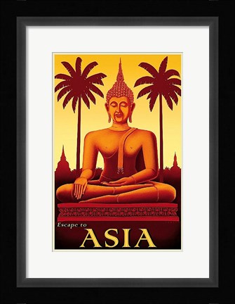 Framed Escape to Asia Print