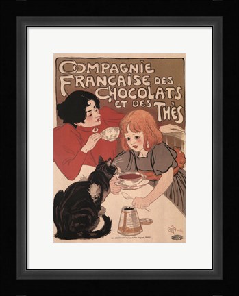Framed Compagnie Francaise des Chocolats Print