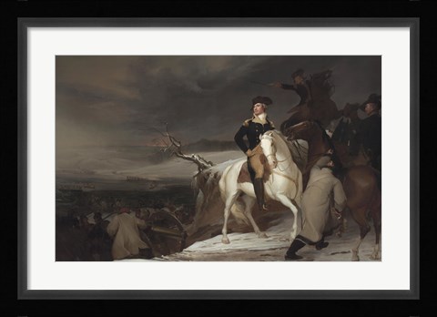 Framed Passage of the Delaware, 1819 Print