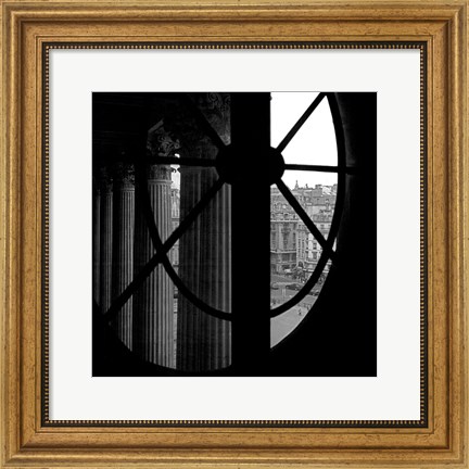 Framed From a Window of the Louvre Print
