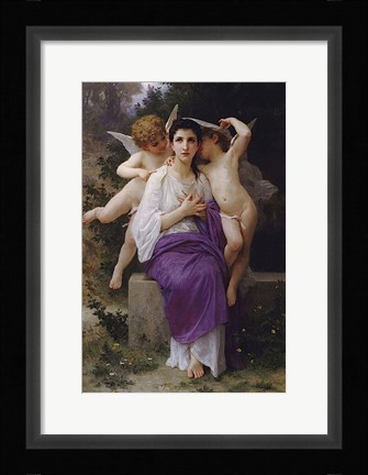 Framed L'Eveil Du Coeur Print