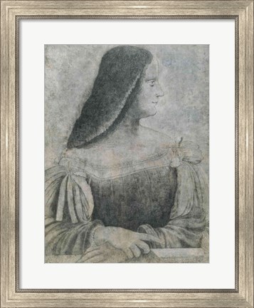 Framed Portrait of Isabella d&#39;Este Print
