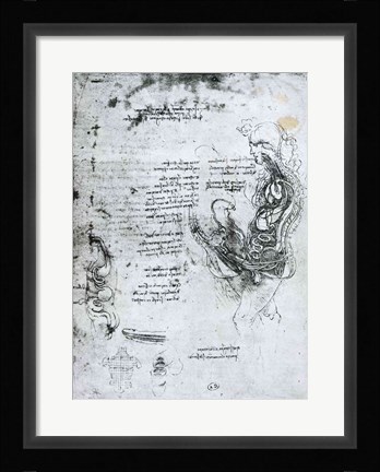 Framed Coition of Hemisected Man and Woman Print