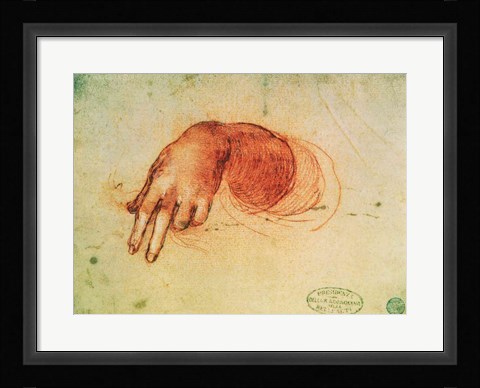 Framed Study of a hand Print