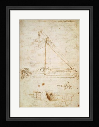 Framed War machine Print