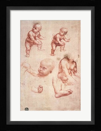 Framed Study for the Infant Christ Print