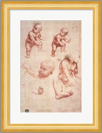 Framed Study for the Infant Christ Print