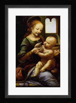 Framed Madonna Benois, c.1478 Print