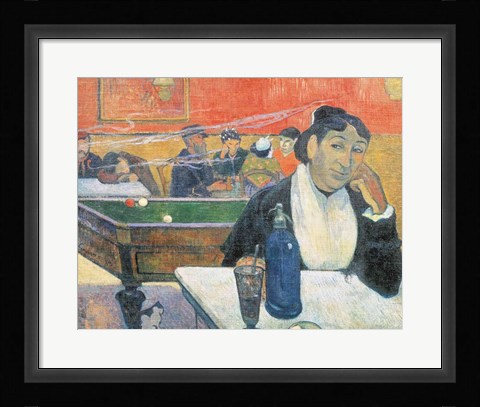 Framed Cafe at Arles, 1888 Print