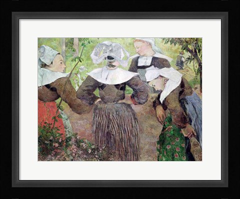 Framed Four Breton Women, 1886 Print
