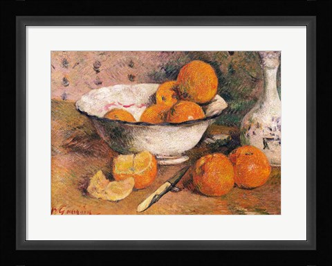 Framed Still life with Oranges, 1881 Print