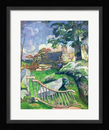 Framed Wooden Gate Print