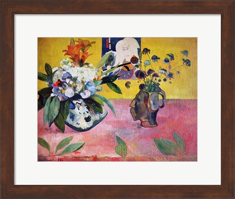Framed Flowers and a Japanese Print, 1889 Print