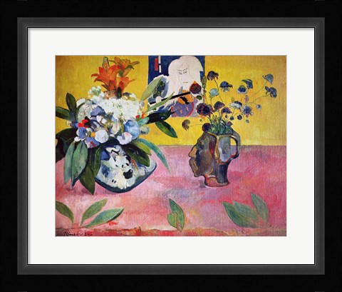 Framed Flowers and a Japanese Print, 1889 Print