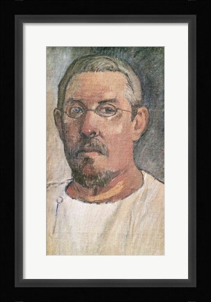 Framed Self portrait, 1902 Print