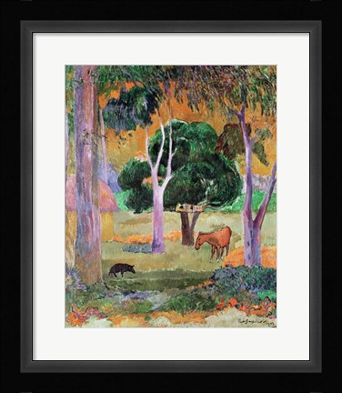 Framed Dominican Landscape Print