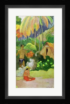 Framed Landscape in Tahiti Print