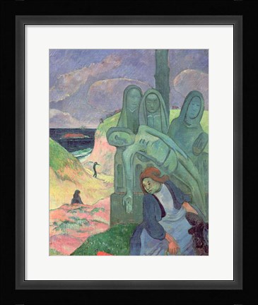 Framed Green Christ Print