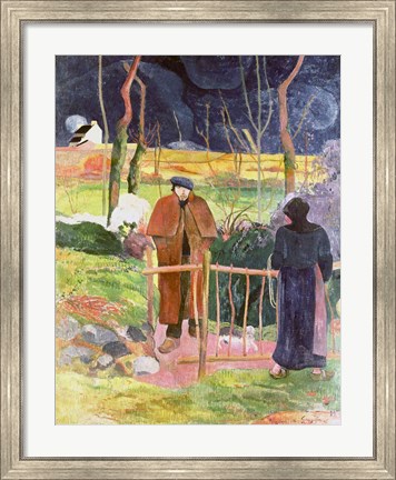 Framed Bonjour, Monsieur Gauguin, 1889 Print