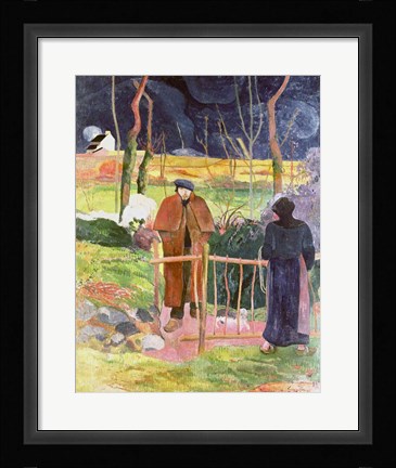 Framed Bonjour, Monsieur Gauguin, 1889 Print