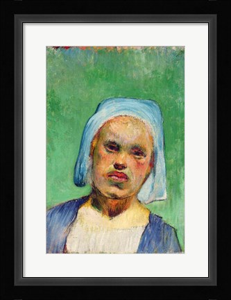 Framed Head of a Breton Print
