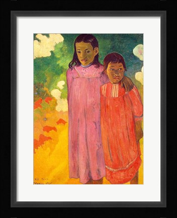 Framed Piti Tiena, 1892 Print