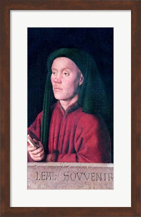Framed Portrait of a Young Man, 1432 Print