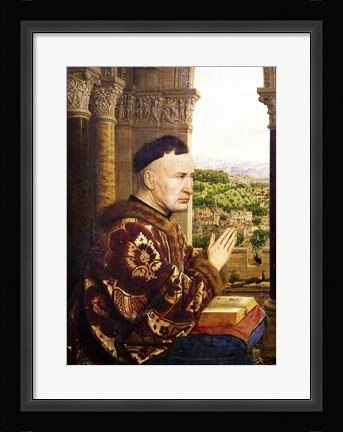 Framed Rolin Madonna - Left Print